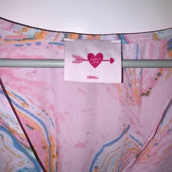 Buddy Love Pink Multicolor High Low Dress - Picture 2 of 4